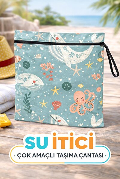 Arancione Co حقيبة ملابس السباحة المبللة المقاومة للماء من ويل، مقاس 35 × 25 سم