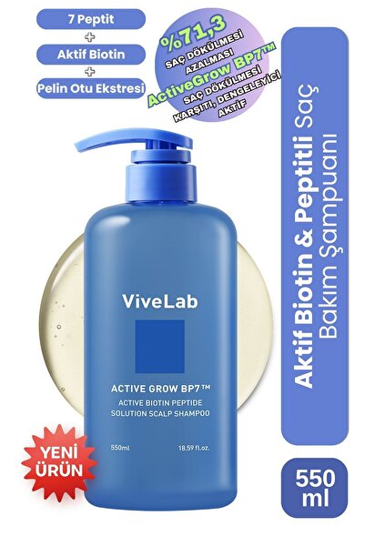 ViveLab Active Biotin Peptide Solution Scalp Shampoo 550ml