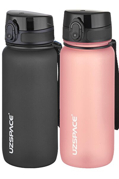 Uzspace مجموعة من قارورتين من التريتان سعة 650 مل، 14 لونًا مختلفًا، خيارات م...