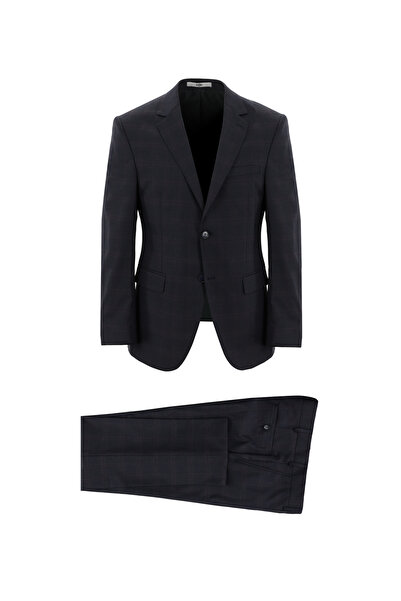 Kiğılı 7 Drop Slim Fit Dar Kesim Ekose Takım Elbise