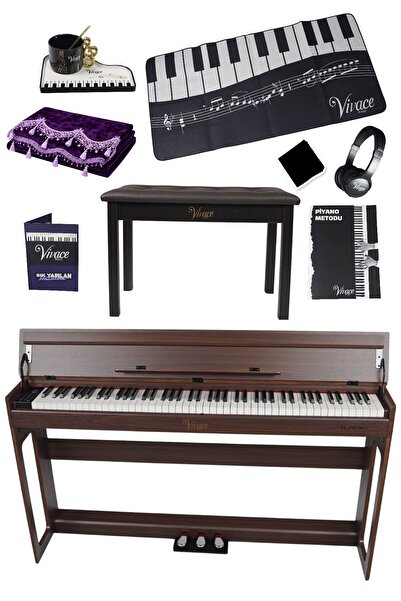 Furia Vivace Piano VX-D1920RS Rosewood Dijital Piyano Full Setli