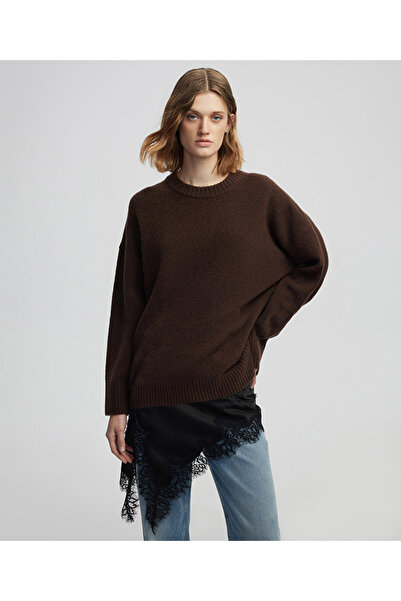 İpekyol Saten ve dantel garnili triko