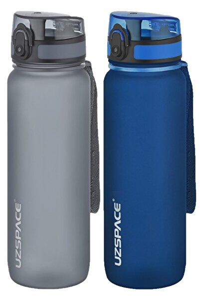 Uzspace مجموعة من قنينتين من التريتان سعة 800 مل، 14 لونًا مختلفًا، خيارات مت...