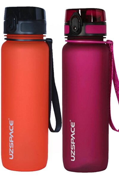 Uzspace مجموعة فيفتي فيفتي مكونة من قطعتين سعة 800 مل - حجم جديد - زجاجة مياه...