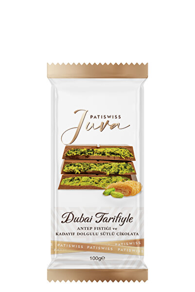 Patiswiss Juva Antep Fıstığı Ve Kadayıflı Dubai Çikolatası, 100g