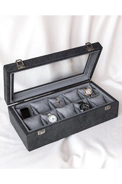 Shansora Design 10 Watch Box, Faux Leather Covered, Custom Made, Handmade, Ac...