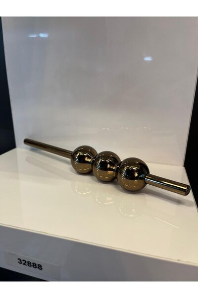 Emaks Petra Плоска металева ручка 32 мм Бронзова ручка для шафи Сучасна телев...