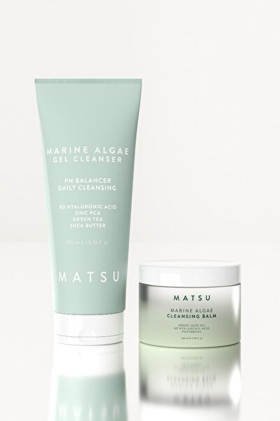 MATSU Marine Algae Temizleme Balmı & Jel Seti - Çift Aşamalı Temizlik & Gözen...