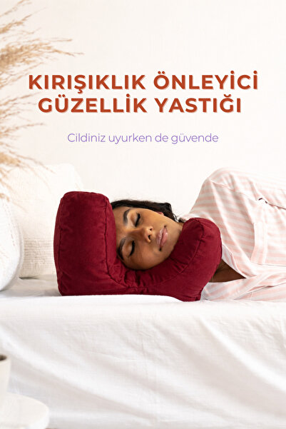 THE KHARS Kırışıklık Önleyici Güzellik Yastığı, Beauty Pillow, Kusursuz Yüz Y...