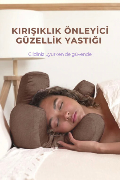 THE KHARS Kırışıklık Önleyici Güzellik Yastığı, Beauty Pillow, Kusursuz Yüz Y...