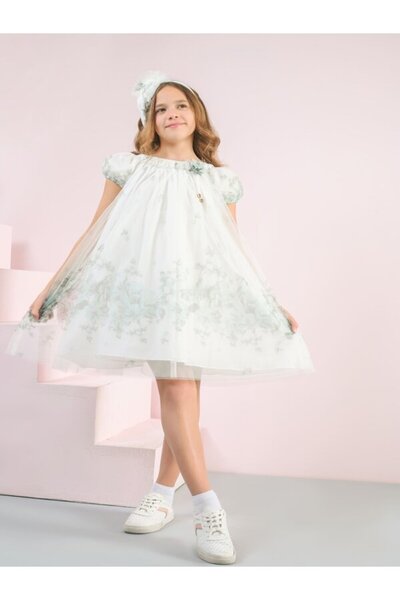 LAMİS FASHİON ✨ Elegant floral pattern dress for girls ✨