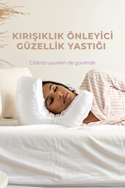 THE KHARS Kırışıklık Önleyici Güzellik Yastığı, Beauty Pillow, Kusursuz Yüz Y...