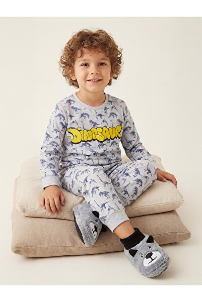 Civil Boys Set de pijamale cu imprimeu dinozauri pentru copii de 2-5 ani - St...