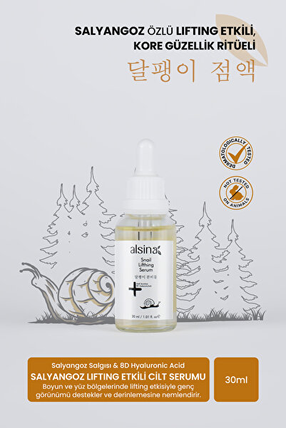 Alsina Salyangoz Özlü Lifting Serum 30 ml - Yaşlanma Karşıtı & Sıkılaştırıcı ...