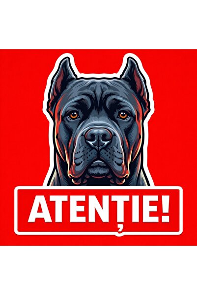 OEM Banner indicator avertizare Atentie Caine Cane Corso 30x30cm