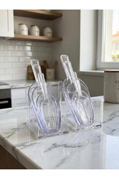 Tercih Home 4'lü Set Erzak Küreği Kristal, Un, Şeker, Erzak, Bakliyat, Deterj...