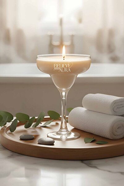 Believe Your Aura Yasemin Kokulu Mum - %100 Doğal Soya Mumu Handmade Martini ...