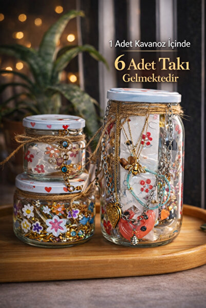 QERMA (M Boy En Az 6 Adet Takı)Takı Kavanozu Gold Sılver Pınterest Kavanoz 1 ...