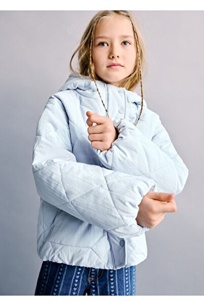 MANGO Kids Kapüşonlu kapitone anorak