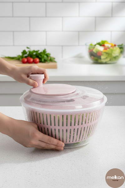 Melkan Home Pudra Renk Salata Ve Sebze Kurutucu 5 Litre