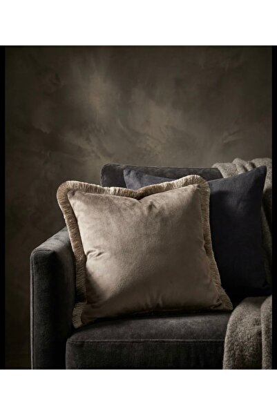 Phoenix Kadife Püsküllü Kırlent Kılıfı 43x43