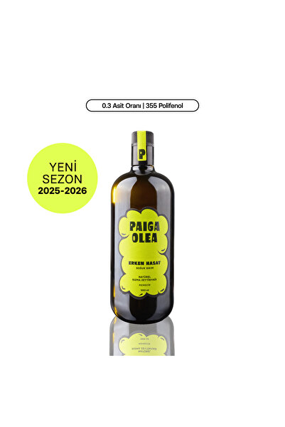 Paiga Olea Erken Hasat Soğuk Sıkım Natürel Sızma Zeytinyağı 1 lt