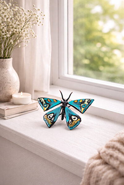 ADAMODART Kelebek El Yapımı Dekoratif Murano Cam Biblo