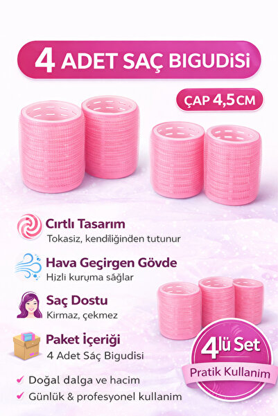 Sibelon 4 τεμάχια μεγάλου μεγέθους μπούκλες με Velcro - Αυτοκόλλητες μπούκλες...