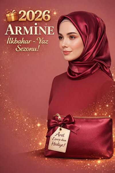 Armine 100% Sura Pure Silk Scarf 90X90 New Season 2026 Spring Summer