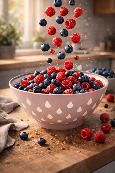 Melkan Home وعاء بنمط قطرة لون مسحوق وعاء 3 لتر