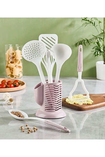 lufy طقم تقديم، حامل ملاعق مكون من 6 قطع ومجموعة تقديم، طقم تقديم عالي الجودة...