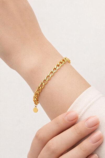 Bilezikci Gurmet Zincir Spor Kadın Altın Bileklik