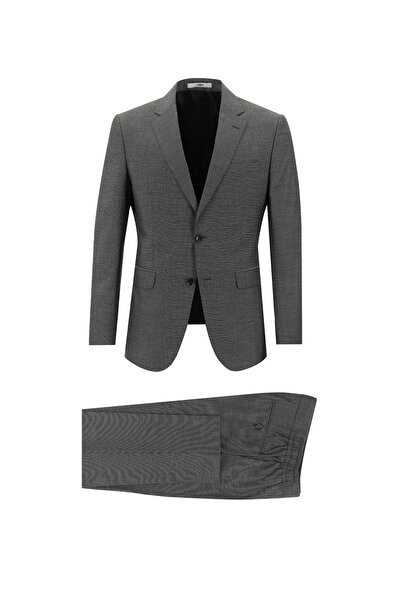 Kiğılı 7 Drop Slim Fit Κοστούμι με ελαστική μέση και κορδόνι με σχέδιο