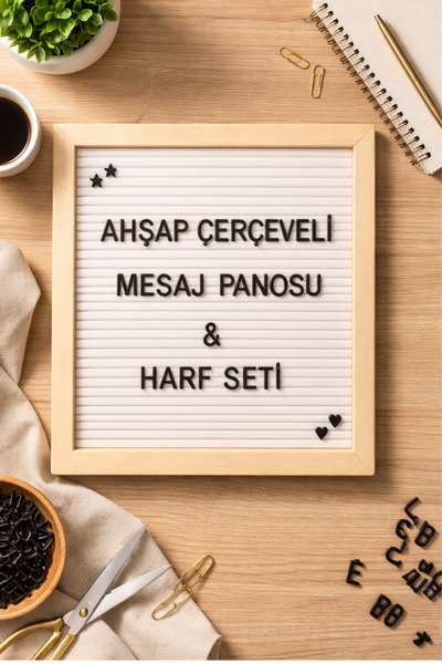 Naturalove Wooden Writing Board 146 Letters/message Board