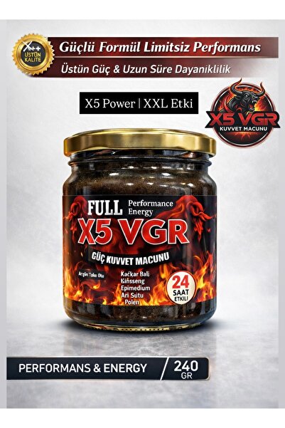 Doğal X5 vgr macun bitkisel karışım