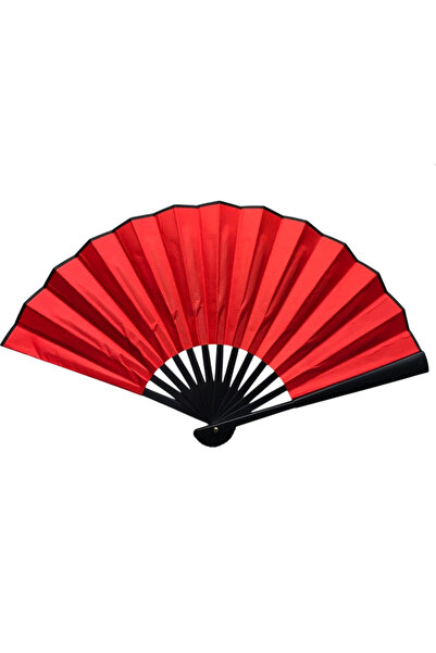 Kanonik Education مروحة من القماش البلاستيكي 12 قطعة باللون الأحمر