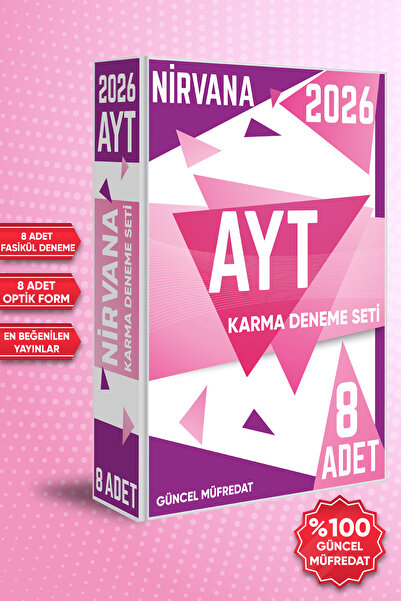 Karekök Yayınları 2026 YKS AYT Nirvana Karma Deneme Seti 8 Farklı Yayın