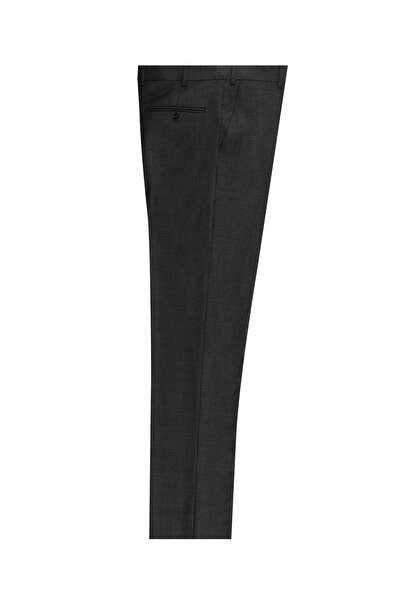 Abdullah Kiğılı 7 Drop slim fit Pantaloni din țesătură clasică din lână Dar c...