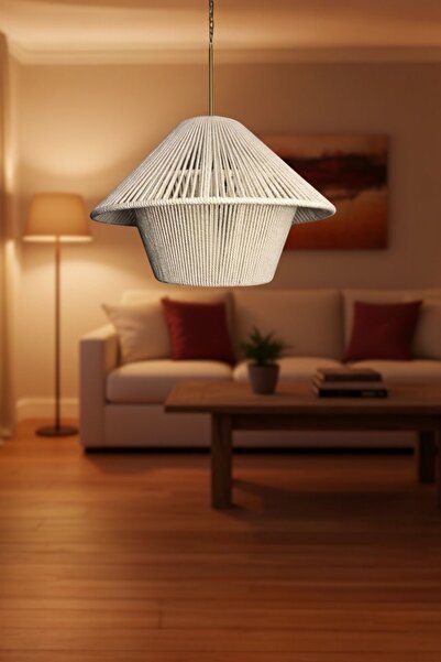 afralya home Rustik Tarz Bohem avize Makrome avize Salon avize Yatak Odası Av...