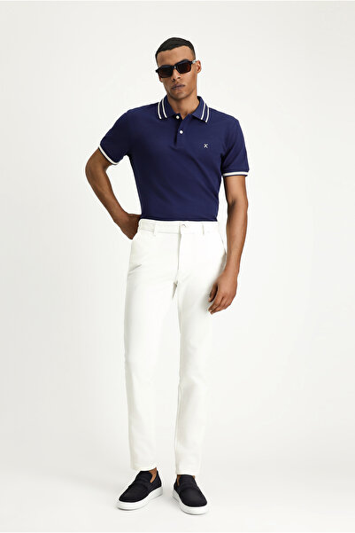 Kiğılı 7 دروب قصة ضيقة بنطلون قماش قماش قابل للتمدد / بنطلون تشينو ضيق