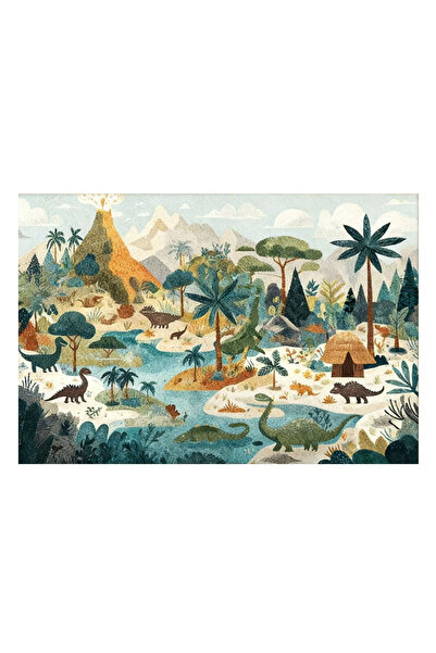 Factory Price Jurassic Cushion Play Mat Rug – Soft Padded Carpet with Non-Sli...