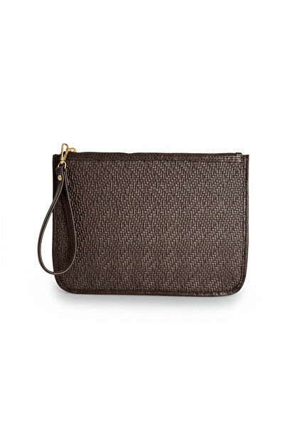 Zuna Studio Geantă de mână pentru femei Lorven Brown Portfolio & Clutch