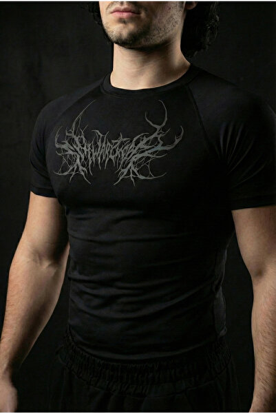 Liber Schwarzwald - Compression Short Sleeve Sport Black T-Shirt | Breathable...