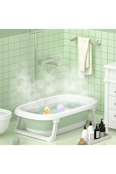 CLD -Care Love Devotion Foldable Baby Bathtub with Mat and 4 Bath Accessories - CLD