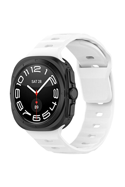 Techsuit Samsung Galaxy Watch Ultra 47mm Strap, White, W055
