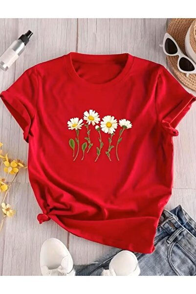 AZIZI TEKSTIL Unisex Front Printed Design Tshirt