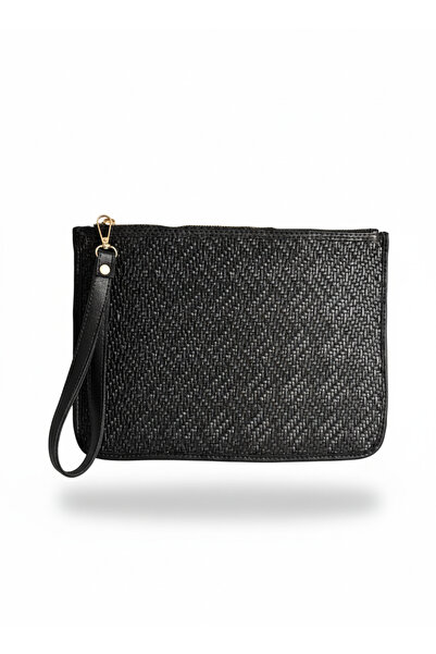 Zuna Studio Geantă de mână pentru femei Lorven Black Portfolio & Clutch