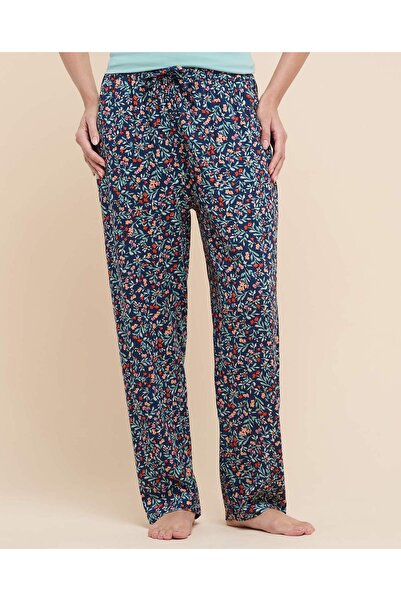 R&B Printed Lounge Pants with Drawstring Waist