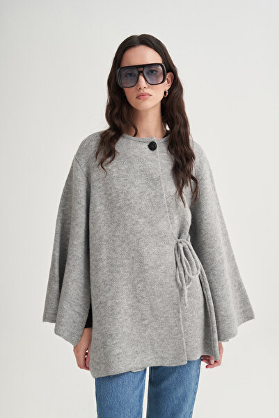 VESNA Bağcık Detayı Triko Hırka