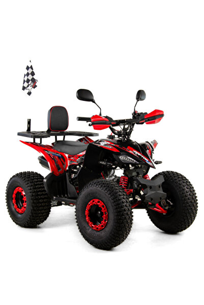 XTR ATV Pro Raptor 016, roti 8 inch, 125cc, 1+1 viteze, culoare negru/rosu